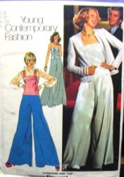 6041 1973 CARDIGAN, CAMISOLE TOP, FLARE PANTS PATTERN 16